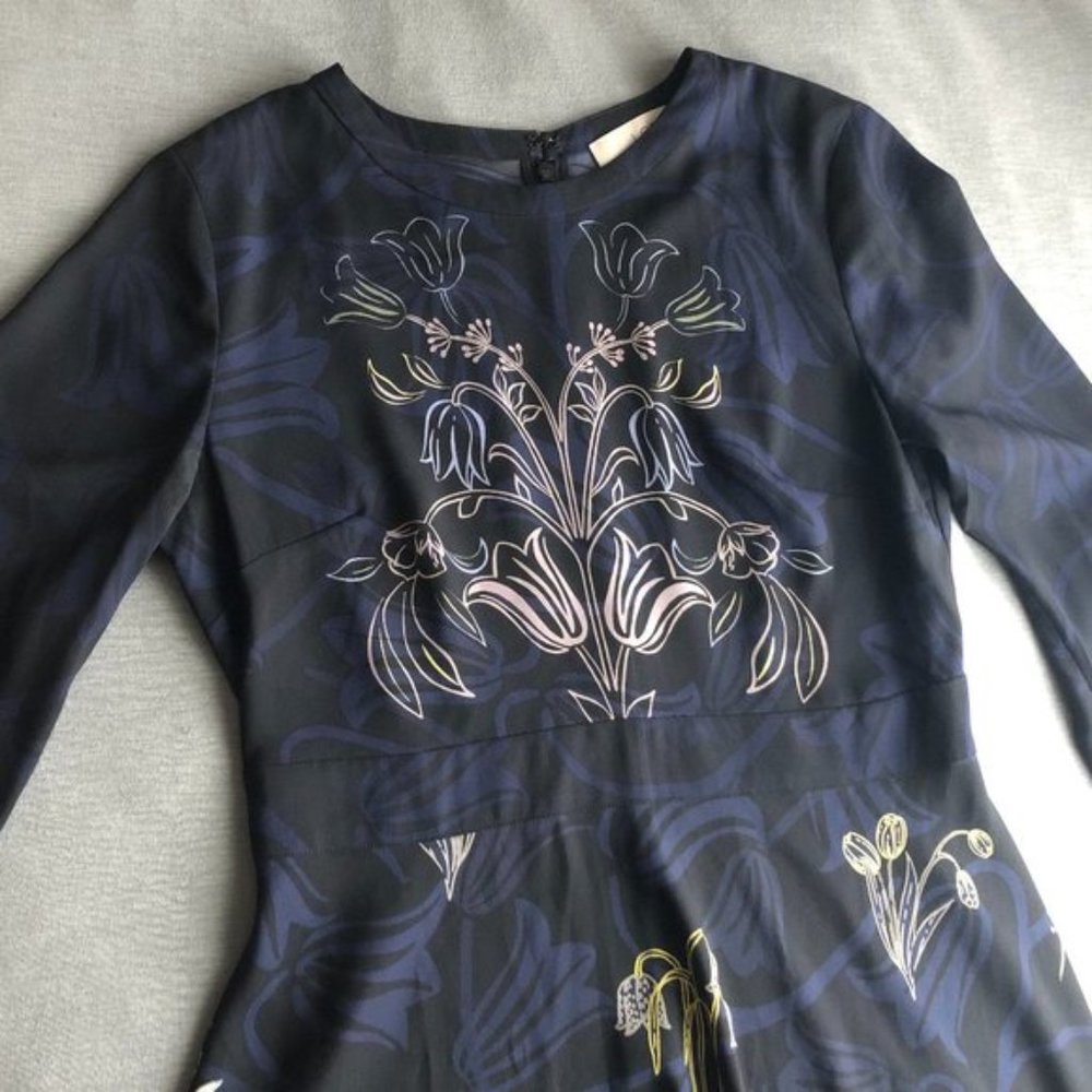 Ann Taylor Loft Long Sleeve Floral Dress